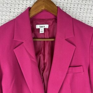 Bar III Fuchsia Pink Blazer Womens Size 4 Blazer Jacket